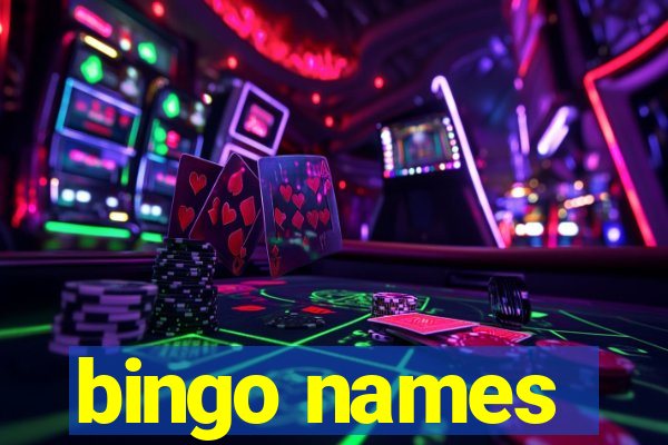 bingo names