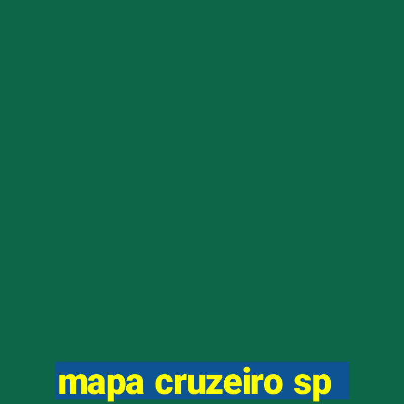 mapa cruzeiro sp