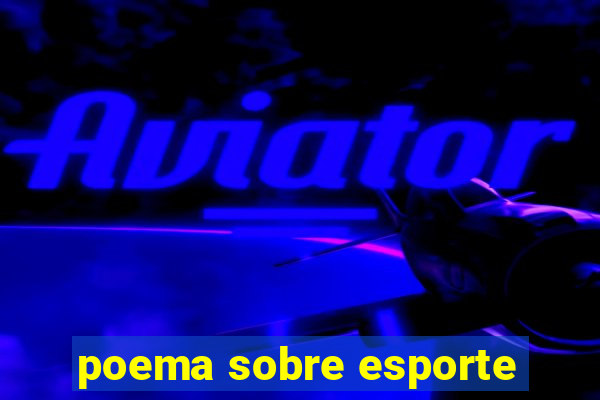 poema sobre esporte