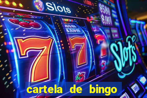 cartela de bingo cha de panela