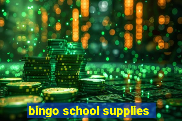 bingo school supplies