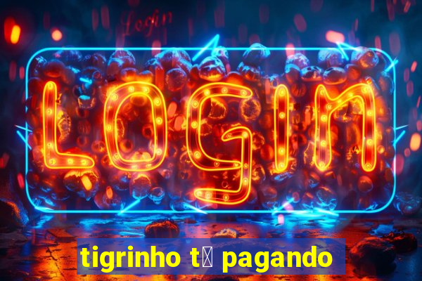 tigrinho t谩 pagando