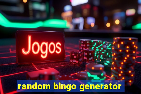 random bingo generator