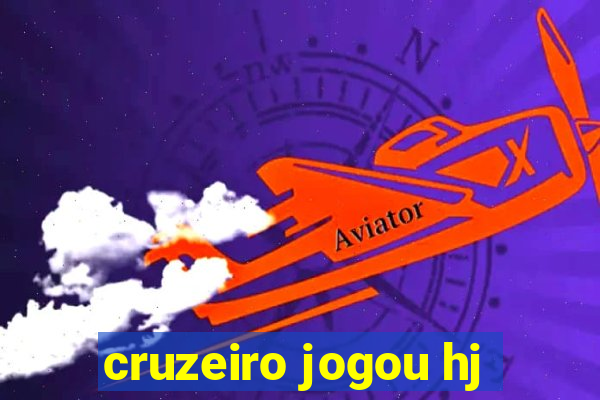 cruzeiro jogou hj