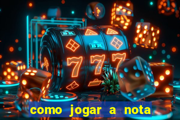 como jogar a nota do enem