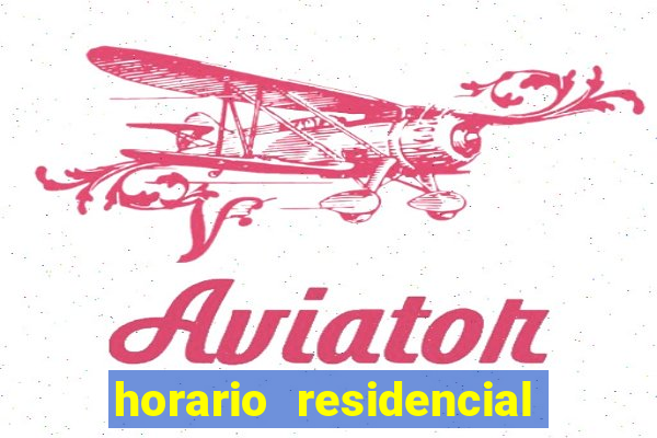 horario residencial das flores