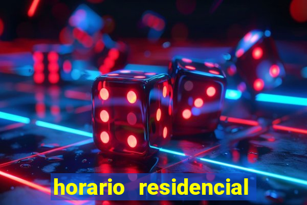 horario residencial das flores