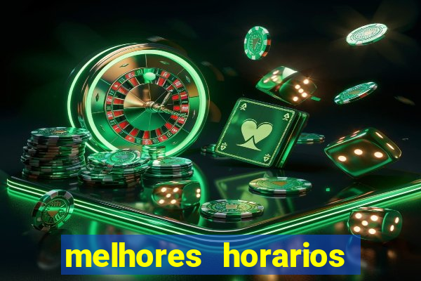 melhores horarios para jogar fortune tiger