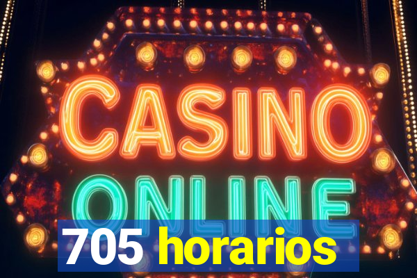 705 horarios