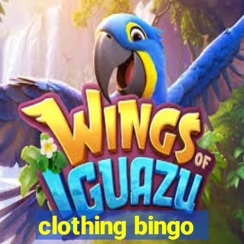 clothing bingo