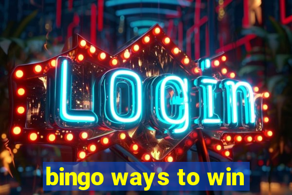 bingo ways to win