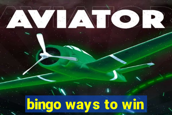 bingo ways to win