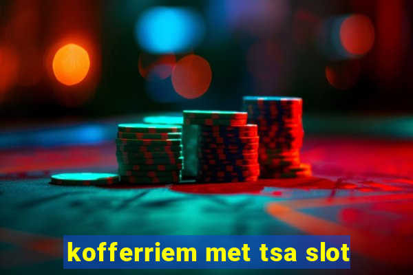 kofferriem met tsa slot