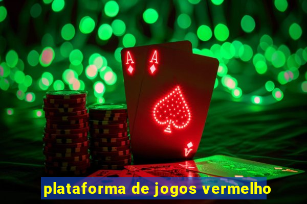 plataforma de jogos vermelho