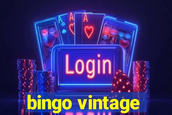 bingo vintage