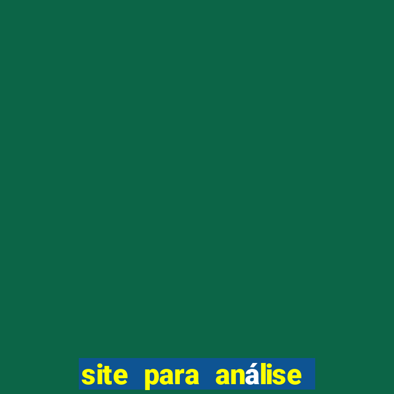 site para análise de jogos