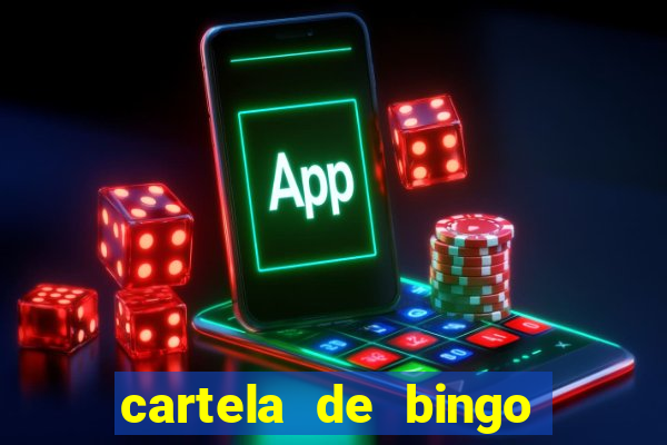 cartela de bingo vazia para imprimir