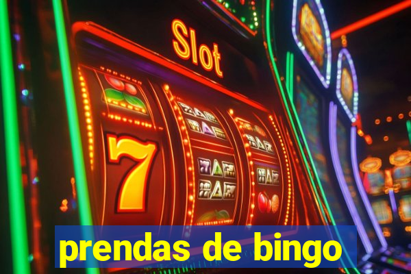 prendas de bingo