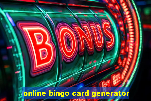 online bingo card generator