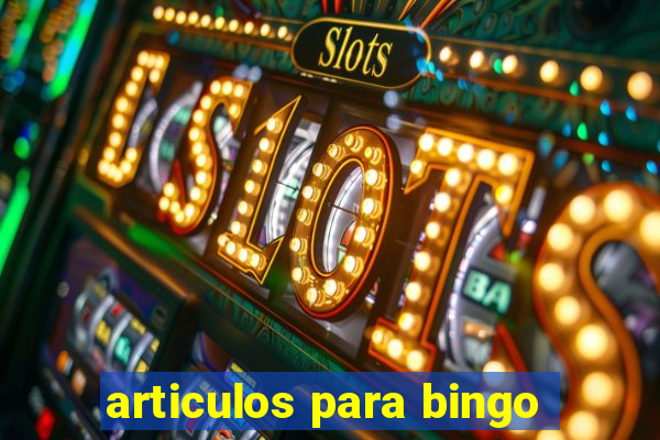 articulos para bingo