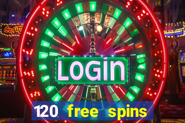 120 free spins online casino promotion