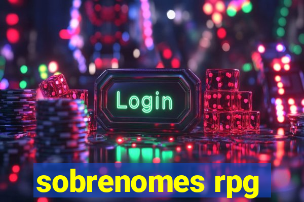 sobrenomes rpg