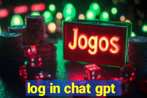 log in chat gpt